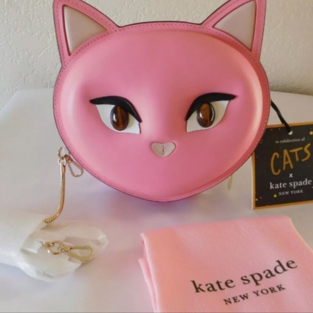 Kate Spade Pink Cat Crossbody Bag